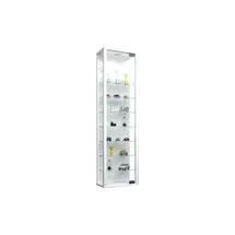 VCM Wandvitrine Stano Maxi 33 x 18 x 115 cm Weiß