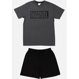 Marvel Pyjama Set Kurz - grau/schwarz - L