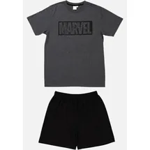 Marvel Pyjama Set Kurz - grau/schwarz - L