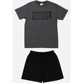 Marvel Pyjama Set Kurz - grau/schwarz - L