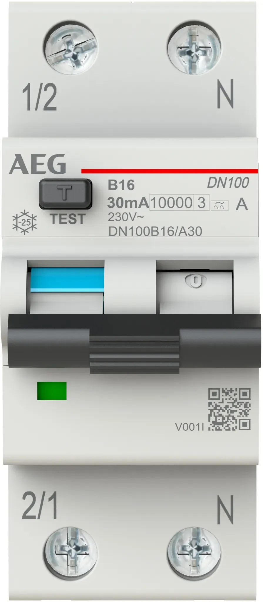 AEG Power Solutions AEG DN100B16/A30, Fehlerstromschutzschalter, IP20, IP40, 230