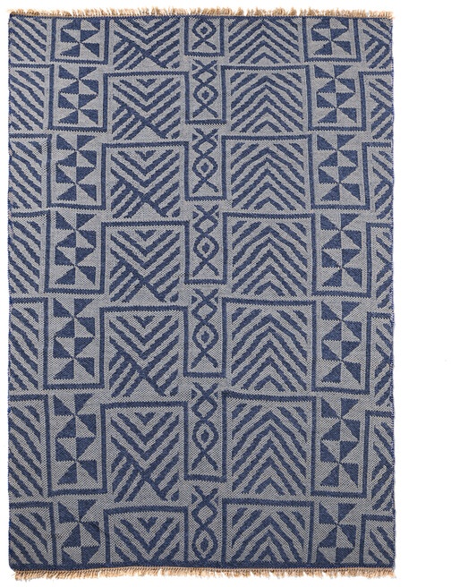 Outdoorteppich Greece blau, Designer Kuatro Carpets, 0.5x200 cm