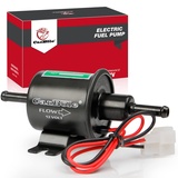 CarBole Universal Elektrisch Kraftstoffpumpe 12V,Benzinpumpe 2,5-4 PSI,Dieselpumpe,für Benzin und Diesel,mit Reines Kupfer,Hochwertige Leiterplatte (Schwarz)