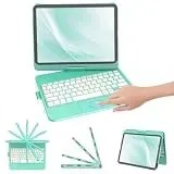 FUWANG Tastatur Hülle für iPad A16 Hülle mit Tastatur iPad Hülle mit Tastatur 11 Hülle mit Tastatur für 10 & 11 Generation (2022/2025), mit Bluetooth Tastatur und Multi Touch Touchpad 360° Drehbar
