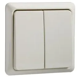 Elso 511500 Serienschalter 10A komplett RENOVIERUNG Schraubklemme perlweiß