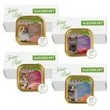 Lyra Pet Lecker.Pet® Balu's, Emily's, Leo's & Mia's Feine Paté Katzenfutter Nassfutter Mix