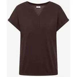 Cecil Kurzarm Shirt im Tunika-Look - Braun