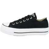 Converse Chuck Taylor All Star Platform Low Top Black/Black/White 37
