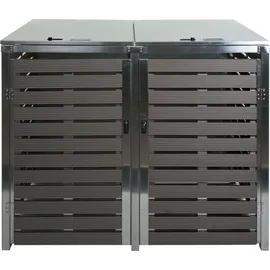 MCW Mülltonnenverkleidung K14 134 x 119 x 84 cm anthrazit