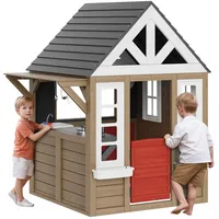 Vevor Holzspielhaus Kinderspielhaus, Gartenhaus für Kinder ab 2 Jahren,
