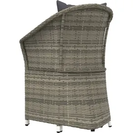 vidaXL Garten-Lounge-Set 2-tlg. grau