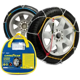 Goodyear Satz von 2 x 9mm Metall Auto Schneeketten Größe 60 mit automatischem Spanner