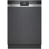 Siemens SN53ES27VE, iQ300 Smarter Geschirrspüler, Teilintegrierte Spülmaschine mit Besteckschublade, 60 cm, autoOpen dry Türöffnung, Besonders leise iQdrive-Motor, aquaStop, Amazon Exclusive Edition