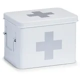 Hti-Living Medizinbox mit Tragegriffen, Metall mit Fächereinsatz