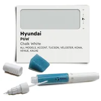 Genuine Colors Lackstift CHALK WHITE P6W Kompatibel/Ersatz für Hyundai Weiß