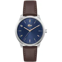 Lacoste Lisbon braun, Armbanduhren, Kinder, Quarzuhr, Armbanduhr, Herrenuhr, Mineralglas, Lederarmband