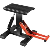 Motorrad Hebebühne Hydraulik 400kg Tragkraft Höhenverstellbar 25-40cm H-Basis 30x31cm für Enduro Motocross