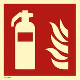 moedel - warnen-sichern-kennzeichnen Brandschutzzeichen Feuerlöscher 20 x 20 cm