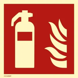 moedel - warnen-sichern-kennzeichnen Brandschutzzeichen Feuerlöscher 20 x 20 cm