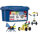 Basic Fun K'NEX 80202 Modellbauspass-Set in einer Box, 3D-Technikset für Kinder, 300-teiliges MINT-Lernset mit Box zum Aufbewahren, 20 Konstruktionsspielzeugmodelle ab 7 Jahren