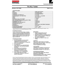 SOUDAL Montagekleber Fix All Turbo 290 ml