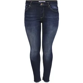 ONLY CARMAKOMA Only Carwilly Reg Sk Ank Raw Rea4342noos (15212253) Dark Blue Denim,