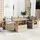 vidaXL Garten-Lounge-Set 6-tlg. beige