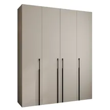 abiks möbel Drehtürenschrank COMO 200 x 245,5 x 40 cm Schwarz
