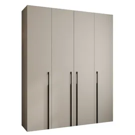 abiks möbel Drehtürenschrank COMO 200 x 245,5 x 40 cm Schwarz