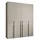 abiks möbel Drehtürenschrank COMO 200 x 245,5 x 40 cm Schwarz