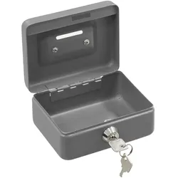 ARREGUI Elegant C9006 Geldkassette aus Stahl | Geldbox | 12,5 cm breit | Abschließbare Kasse mit Einwurfschlitz | Kleine Geldkassette mit Schlüssel