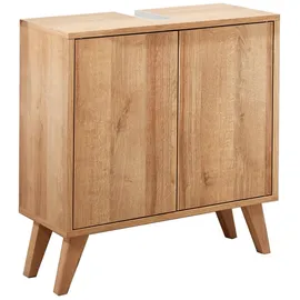 Fackelmann Waschbeckenunterschrank Finn 60 x 50 x 30,5 cm Braun