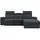 PLACES OF STYLE »Pareli, L-Form, 259cm,m. Recamiere, Echtleder, Kunstleder, Webstoff«, man. o. elektr. Relaxfunktion, USB/Kopfteilverstellg u. LED