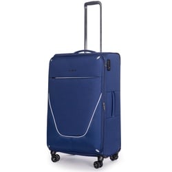 Stratic Reisekoffer  Strong Trolley 78 cm  erweiterbar  4 Rollen 108 l - Blau