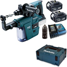 Makita DHR243RTJV inkl. 2 x 5,0 Ah + Makpac + Schnellladegerät + Staubabsaugung