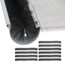 Relaxdays Dachrinnenbürste 10er Set 100 x 12 cm Schwarz