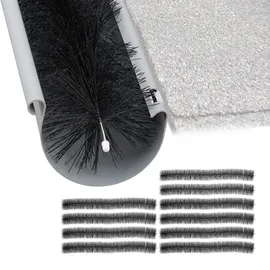 Relaxdays Dachrinnenbürste 10er Set 100 x 12 cm Schwarz
