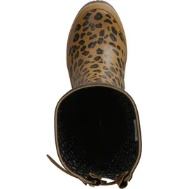 rajn Damen Gummistiefel LEOPARD Beige Synthetik, Größe:40, Farbauswahl:braun-Kombi - 40