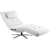 Kawola Relaxliege, Weiß, Schwarz, Textil, Echtholz, 1-Sitzer, Füllung: Komfortschaum, 82x115x156 cm, Wohnzimmer, Sessel, Relaxliegen