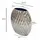 FineBuy FineBuy, Vase Vase Tischvase 33,5cm Aluminium Design Alu Blumenvase Wohndeko Rund Handmade