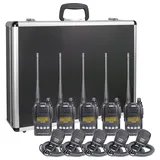 Alinco Team-Set DJ-A-446 EMS-76 150106 PMR-Handfunkgerät 5er Set