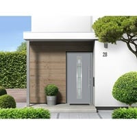 Splendoor Haustür Thermodoor PLUS SP45G  (110 x 210 cm, DIN Anschlag: Rechts, Verkehrsgrau)