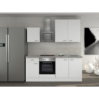 Flex-Well Küchenzeile Wito E-Geräte 210 cm weiß