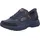 SKECHERS Oak Canyon Consistent Winne Herren-Sneaker, freihändig, Marineblaues Leder, Textil, orangefarbener Besatz, 43 EU