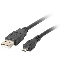 LANBERG USB-A auf Micro-USB 1 m Schwarz