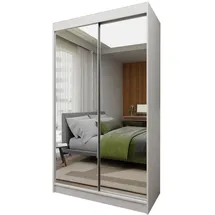 masseno Schwebetürenschrank BELLINA 120 x 216 x 61 cm Weiß