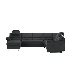 meinSofa Wohnlandschaft  Donald ¦ schwarz ¦ Maße (cm): B: 335 H: 89 T: 262.0