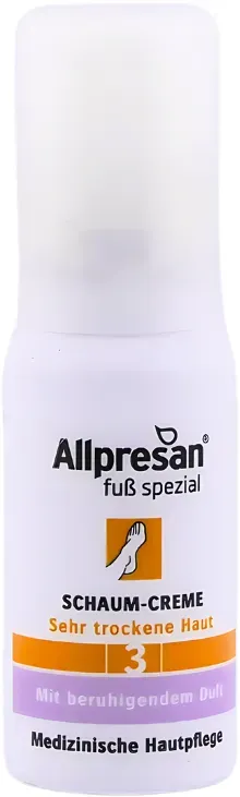 Allpresan Fuß Spezial Nr.3 Schaum-Creme Sehr trockene Haut mit beruhigendem Duft 15ml - Probiergröße