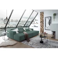 KAWOLA Big Sofa SAMU Feincord grün