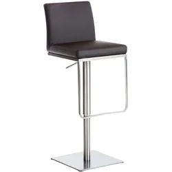 CLP Barhocker Panama Kunstleder braun/edelstahl